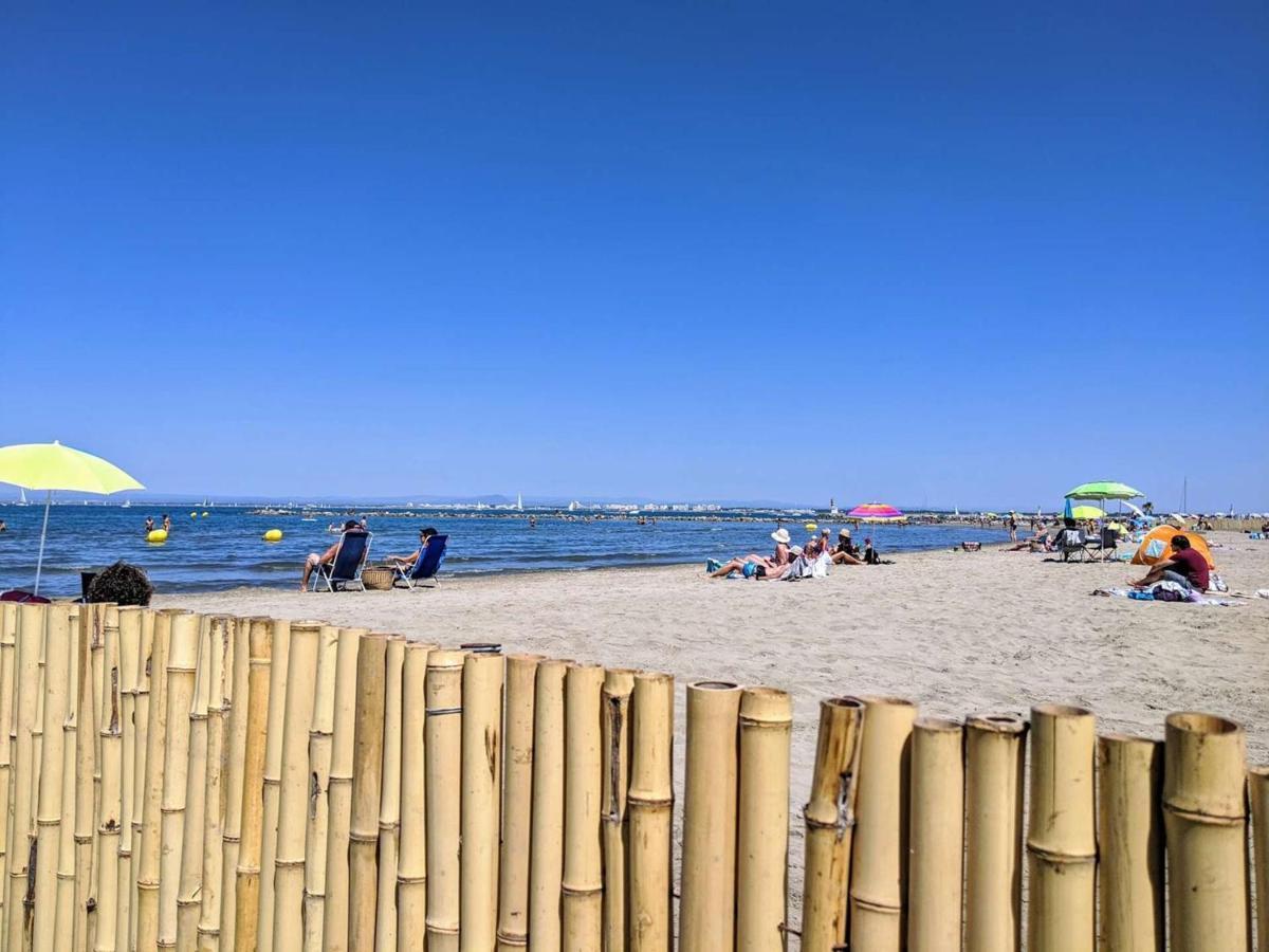3 Pieces Climatise Avec Terrasse, Parking Prive, A 100M De La Plage, 7 Couchages - Fr-1-307-148 Le Grau-du-Roi Bagian luar foto